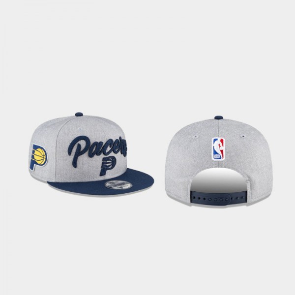Indiana Pacers Men's 2020 NBA Draft Official On-Stage 9FIFTY Snapback Adjustable Hat - Heather Gray
