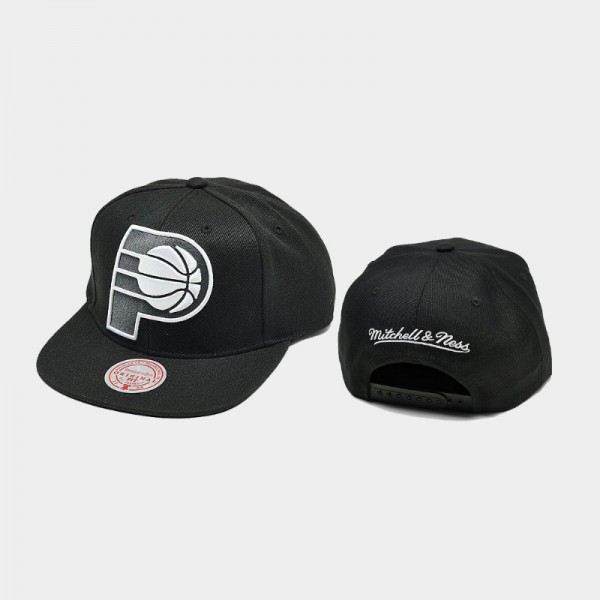 Indiana Pacers Men's NBA XL BWG Snapback Hat - Black
