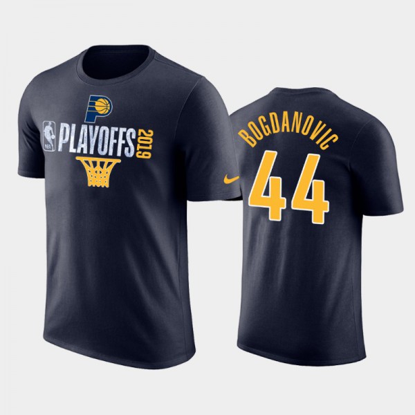 Bojan Bogdanovic Indiana Pacers #44 Men's NBA Playoffs 2019 T-shirt T-Shirt - Navy