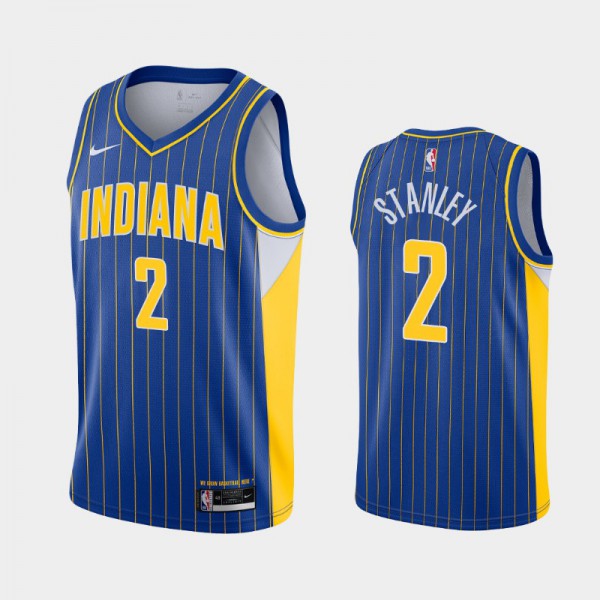 Cassius Stanley Indiana Pacers #2 Men's City 2020-21 Jersey - Royal